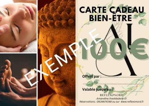 Carte cadeau bien-être Reflexonord 100€
